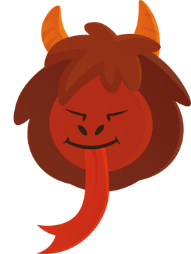 Krampus Head clipart