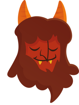 Krampus devil clipart