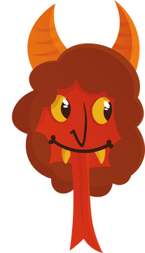 Krampus illustration clipart