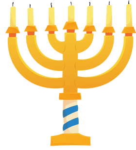 Hanukkah Menorah cartoon clipart