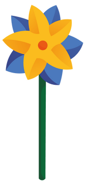 Pinwheel flower clipart