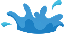 Pouring Water splash clipart