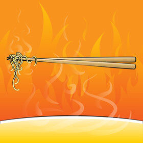Chopsticks vector