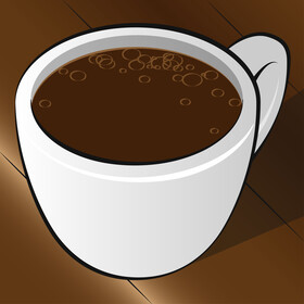 Coffee cup drawing vector