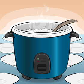 Rice cooker vector