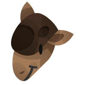 Armadillo head cartoon clipart