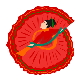 Jarabe tapatio dance clipart