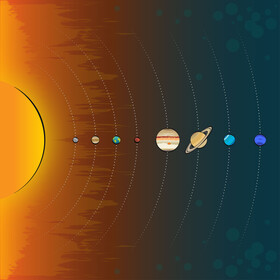 Solar system vector