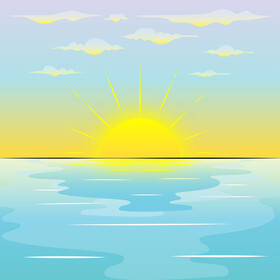 Sunrise vector
