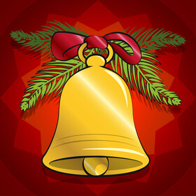 Christmas bells vector