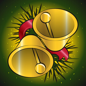 Christmas bells vector