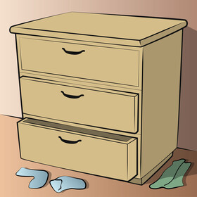 Drawer vector