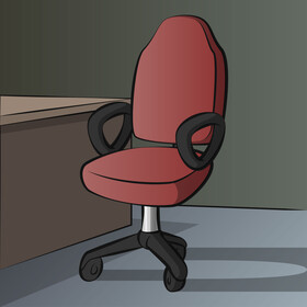 Office chair vector