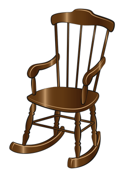 Rocking chair clipart