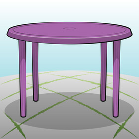 Round table vector