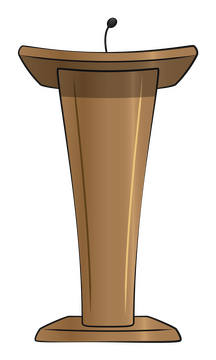 Podium clipart