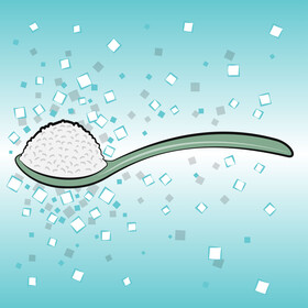 Sugar spoon vector