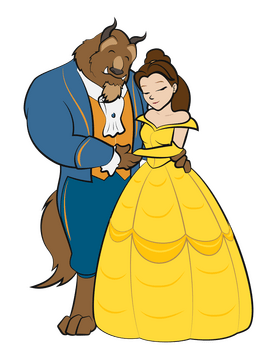 Beauty and the beast clipart