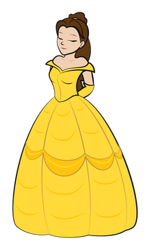 Beauty and the beast, belle clipart