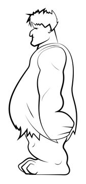 Giant black and white clipart