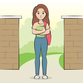 College student vector