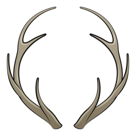 Deer antlers clipart