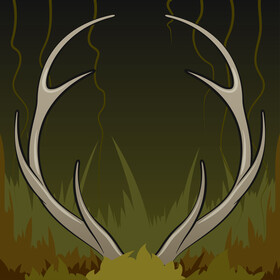 Deer antlers vector
