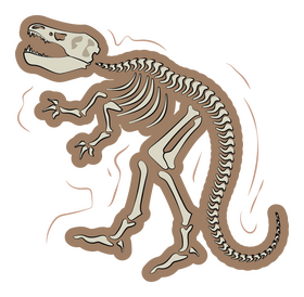 Dinosaur fossil clipart
