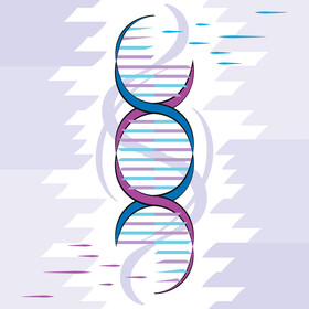 Dna genetics vector