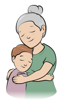 Grandparents day drawing clipart