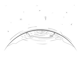 Cyclone black and white vector