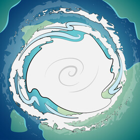 Cyclone hurricane vector