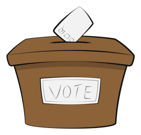 Vote ballot box clipart