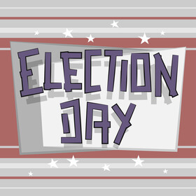Vote election day vector