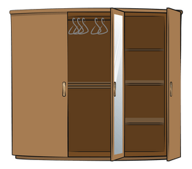 Wardrobe drawing clipart