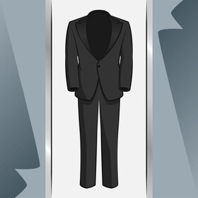 Tuxedo drawing vector