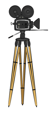 Film camera drawing clipart