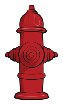 Fire hydrant drawing clipart