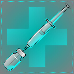 Flu shot vector