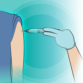 Flu shot vector