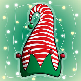 Elf hat vector