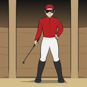 Jockey vector