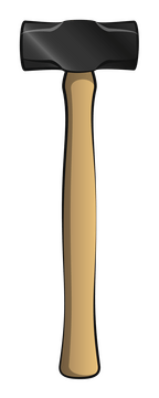 Sledge hammer drawing clipart