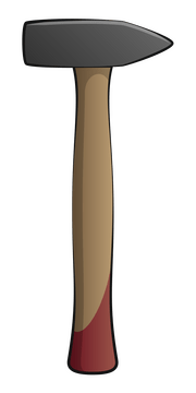 Hammer drawing clipart