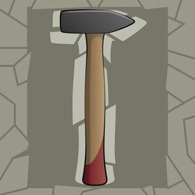 Hammer drawing vector