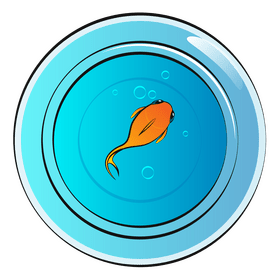 Fish bowl clipart