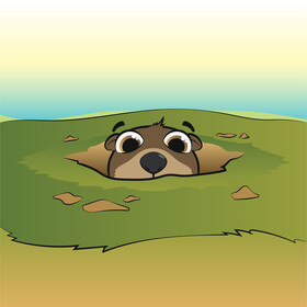 Groundhog day vector
