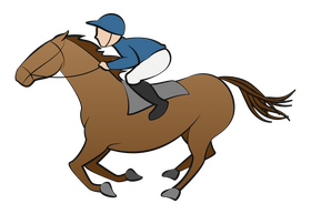 Horse Racing Jockey clipart