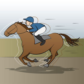 Horse Racing Jockey vector