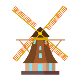 Windmill clipart